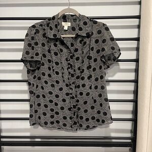 Ann Taylor Loft Polka Dot shirt